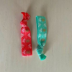 Pink and Blue Hair Ties